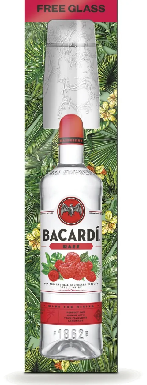Bacardí Razz met glas