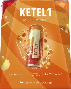 Ketel 1 Hard Lemonade Ginger & Blood Orange Koningsdag 4-pack