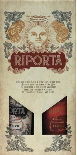 Riporta Primitivo & Sangiovese Cadeaupakket