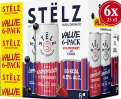 STËLZ Hard Lemonade Strawberry Cassis 6-pack