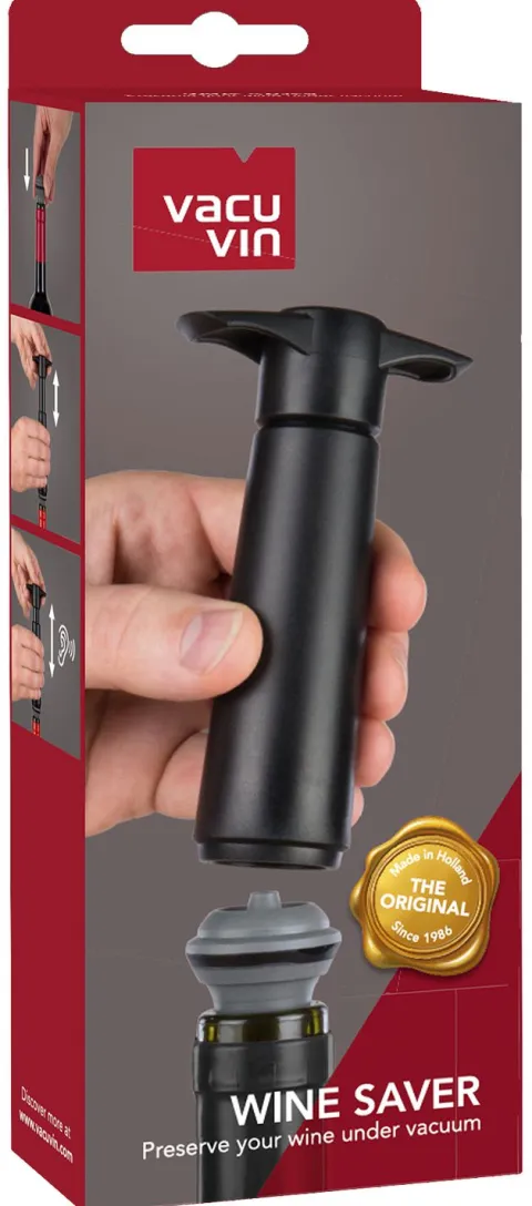 Vacu Vin Wine Saver Zwart